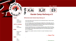 Desktop Screenshot of karate-camp.de