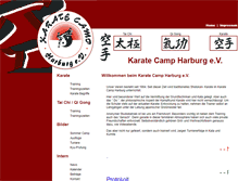 Tablet Screenshot of karate-camp.de